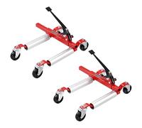 VEVOR Carrello per Ruote, capacità di 680,38 kg Sollevatore per Cric per Auto con Ruote Girevoli a 360° Cric Cricchetto per Posizionamento di Veicoli Pesanti, per Riparazione Auto,Spostamento, Set 2