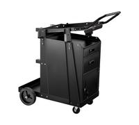 VEVOR Carrello per Saldatura a 2 Cassetti per Impieghi Gravosi con Armadio Antifurto con Serratura, Carrello per Saldatrice, Capacità Peso Statico 158,75 kg Ruote Girevoli 360° per Saldatrice MIG TIG