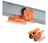 VEVOR Carrello per Trave a I, Carico 0,5 T, Larghezza Regolabile 68-110 mm, Carrello a Spinta per Paranco Elettrico a Doppia Ruota Scorrevole, Adatto per PA200-PA500, per Travi a I Dritte e Curve