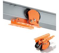 VEVOR Carrello per Trave a I Carico 1 T Larghezza Regolabile 68-110 mm, Carrello Manuale per Paranco Elettrico a Doppia Ruota Scorrevole, per PA600 PA700 PA800 PA900 PA1000, per Travi Dritte e Curve