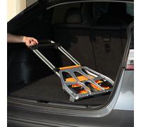 VEVOR Carrello Pieghevole Portacarichi in Alluminio Capienza Max. 125 kg 2 Ruote