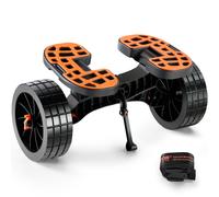 VEVOR Carrello Porta Barca Kayak in Alluminio con Ruote Pneumatiche Carico 145kg