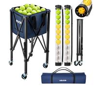 VEVOR Carrello Porta Palline da Tennis Pieghevole con Cestello