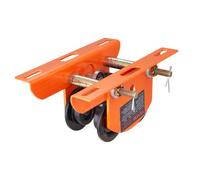 VEVOR Carrello Porta Paranco Elettrico Capacità di Carico 0,5 T, Carrello con Trave di Spinta in Acciaio Legato Larghezza Regolabile 60-120 mm, Porta Paranco Supporto per Paranco Elettrico Trave I e H