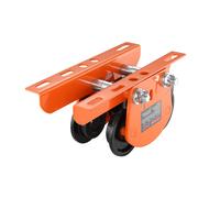 VEVOR Carrello Porta Paranco Elettrico Capacità di Carico 0,5 T, Carrello con Trave di Spinta in Acciaio Legato Larghezza Regolabile 60-120 mm, Porta Paranco Supporto per Paranco Elettrico Trave I e H