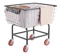 VEVOR Carrello Portabiancheria in Filo Metallico Cesto 678 x 550 x 290 mm 100L