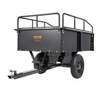 VEVOR Carrello Ribaltabile per Traino Rimorchio per Trasporto da Giardino 340kg