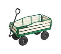 VEVOR Carretto da Traino per Bambini da 101 cm con Pannello e Maniglia in Legno Pieghevoli, Supporta Fino a 250 kg, Pneumatici Fuoristrada da 25,4 cm, Regalo di Compleanno per Bambini, Giardinaggio
