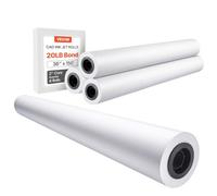 VEVOR Carta per Plotter di Grande Formato 4 Rotoli 914,4 mm x 45,7 m Rotoli CAD