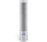 VEVOR Cartuccia di Ricambio, per Filtro Acqua per Tutta la Casa, Blocco di Carbone Attivo CTO da 115 x 507 mm, Filtro di ricambio per Filtraggio dell'Acqua a 3 stadi, Riduce Cloro, Cattivo Sapore
