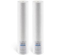 VEVOR Cartuccia di Ricambio, per Filtro Acqua per Tutta la Casa, Filtro per Sedimenti in Polipropilene da 115 x 507 mm per Sistema di Filtraggio dell'Acqua a 3 Stadi, Riduce Sabbia, Ruggine, Cloro