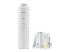 VEVOR Cartuccia per Filtraggio di Ricambio 1200 GPD 10 Stadi Durata 24 Mesi Temperatura Ingresso d'Acqua 5°C-38°C, Compatibile con Sistema RO SS-205 e SS-206, Riduce Cloro, Piombo, Acqua Domestica