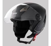 VEVOR Casco da Moto, 3/4-Faccia, Casco da Motocross Confortevole, ABS Intelligente da Strada e Casco ad Alta Densità con Comunicazioni Bluetooth e Lenti Intercambiabili, per Giovani Adulti, Taglia M