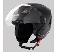 VEVOR Casco da Moto, 3/4-Faccia, Casco da Motocross Confortevole, ABS Intelligente da Strada e Casco ad Alta Densità con Slot per Bluetooth e Lenti Intercambiabili, per Giovani Adulti, Taglia L