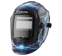 VEVOR Maschera per Saldatura Colori Reali Oscuramento Automatico 93 x 43 mm Blu
