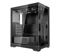VEVOR Case per PC Compatto, 2 Ventole da 120 mm Case per Computer da Gioco con Pannelli in Vetro Temperato ad Alto Flusso d'Aria, per GPU Fino a 360 mm di Lunghezza, Compatibile con ATX/M-ATX/ITX