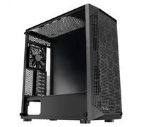 VEVOR Case per PC Compatto, 4 Ventole da 120 mm Case per Computer da Gioco con Pannello in Vetro Temperato ad Alto Flusso d'Aria, Gestione Cavi, per GPU Fino a 270 mm di Lunghezza, per ATX/M-ATX/ITX