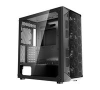 VEVOR Case per PC Compatto, Torre Completa, Case per Computer da Gioco con Pannelli ad Alto Flusso d'Aria, 3 Ventole PWM 140 mm per GPU Fino a 410 mm di Lunghezza, Compatibile con E-ATX/M-ATX/ITX