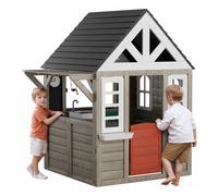 VEVOR Casetta gioco bambini capanna da giardino con porta finestra lavandino