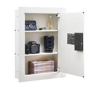 VEVOR Cassaforte a Muro da 102 x 413 x 559 mm con Password e Chiave, Alloggiamento Integrato in Acciaio Laminato a Freddo Q235 con Ripiani Regolabili e Illuminazione a LED, per Denaro, Gioielli
