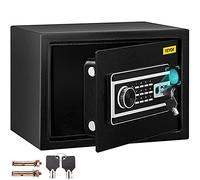 VEVOR Cassaforte con Sensore Impronte Digitali e Tastiera Digitale 35x25x25 cm, Cassetta di Sicurezza con Impronte Digitale Portata 17 kg, Cassetta di Sicurezza Portatile Adatto a Qualsiasi Ambiente