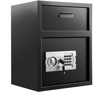 VEVOR Cassaforte da Armadio 36x30x45CM, Cassaforte da Mobile con Slot di Rilascio, Cassaforte da cassetto in Acciaio, Cassaforte Elettronica con Borsa per Documenti Ignifuga, per Gioielli, Contanti