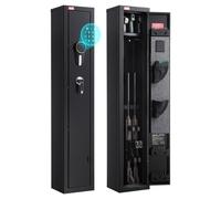 VEVOR Cassaforte per Armi Fuciliera 250 x 220 x 1335 mm, Armadio Ignifugo per Fucili in Acciaio Laminato a Freddo per Impieghi Gravosi con Tastiera Digitale e Chiave, Grande Armadio per Armi Lunghe