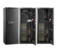 VEVOR Cassaforte per Fucili, Cassaforte per 6-8 Fucili con Serratura e Tastiera Digitale, Mobiletto Alto per Fucili ad Accesso Rapido con Ripiano Rimovibile, Cassaforte Mobiletto per Fucili da Caccia