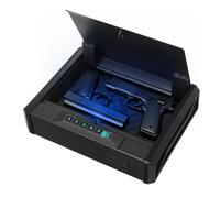 VEVOR Cassaforte per Pistola Cassaforte per Armi 2 Pistole 2 Caricatori Nero