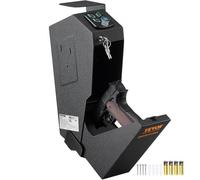 VEVOR Cassaforte per Pistole in Acciaio Cassaforte Biometrica per 1 Pistole 3 Modi di Tasti Sblocco per Impronte Digitali Combinazione per Gioielli Documenti Pistole Uso Domestico Cassaforte Pistole