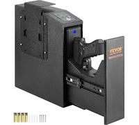 VEVOR Cassaforte per Pistole in Acciaio Cassaforte Biometrica per 1 Pistole Serratura 3 Modi di Tasti Sblocco per Impronte Digitali Combinazione 25,5x9,5x32 cm Pistole Uso Domestico Cassaforte Pistole