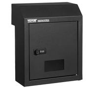 VEVOR Cassetta delle chiavi per porta, in acciaio resistente, con serratura a combinazione da 30,5 cm, colore nero