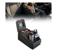 VEVOR Cassetta Organizer per Auto Sedile Anteriore Console Centrale in HDPE Scatola Porta Attrezzi Oggetti con Serratura, Portabicchiere Supporto per Telefono, Polaris Ranger Can-Am Defender 2017-2026
