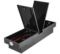 VEVOR Cassetta per Attrezzi per Camion 1771 x 507 x 331 mm Cassette degli Attrezzi con Serratura Impermeabili in Alluminio con Struttura a Diamante, Scatola per Camion per Camper Rimorchio, Nero