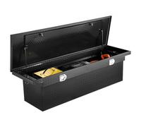 VEVOR Cassetta per Attrezzi per Camion 1815 x 699 x 474 mm Cassette degli Attrezzi con Serratura Impermeabili in Alluminio con Struttura a Diamante, Scatola per Camion per Camper Rimorchio, Nero