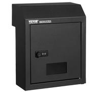 VEVOR Cassetta Postale per Chiavi Attraverso Porta Serratura Combinazione Nero