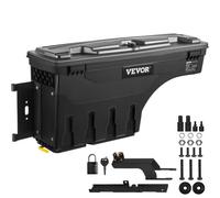 VEVOR Cassetta Portaoggetti per Camion, Valigetta Girevole Serratura e Lucchetto con Password, Cassetta Portautensili in ABS da 25 L, Cassetta Impermeabile Compatibile con Auto Camion Lato Conducente