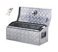 VEVOR Cassetta Portautensili in Alluminio per Cassone di Camion, con Maniglia Laterale e Chiavi a T, Organizzatore per Rimorchi, Camper, Struttura 76,2 x 330,2 x 330,2 mm, Argento