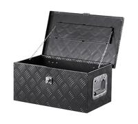 VEVOR Cassetta Portautensili, Struttura in Alluminio per Cassone di Camion, con Maniglia Laterale e Chiavi di Blocco, Organizzatore per Rimorchi, Camper, 50,8 x 30,5 x 24,1 cm, Colore Nero