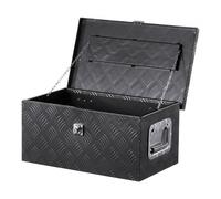 VEVOR Cassetta Portautensili, Struttura in Alluminio per Cassone di Camion, con Maniglia Laterale e Chiavi di Blocco, Organizzatore per Rimorchi, Camper, 50,8 x 30,5 x 24,1 cm, Colore Nero