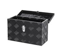 VEVOR Cassetta Portautensili, Struttura in Alluminio per Cassone di Camion, con Maniglia Laterale e Superiore, Organizzatore per Rimorchi, Camper, 406 x 190 x 254 mm, Colore Nero