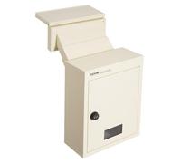 VEVOR Cassetta Postale da Muro in Acciaio Resistente, Con Serratura a Combinazione 70-200 mm, 320 x 158 x 430 mm, Beige