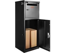 VEVOR Cassetta Postale per Pacco a Pavimento 41,2 x 40,1 x 110,5 cm in Acciaio Zincato con Serratura a Codici Capacità Carico 50kg, Cassetta a Terra per Pacchi Dimensioni max. per Pacco da 32x36x61 cm