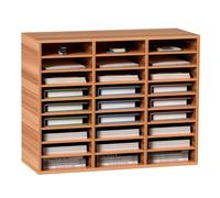 VEVOR Cassetto Mobiletto Portadocumenti max. 27 Scomparti Portadocumenti, Cassetto Portadocumenti in Legno Materiale MDF Organizzatore in Legno per Documenti Carte Riviste File per Ufficio, Scuola