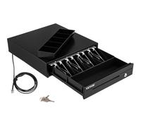 VEVOR Cassetto Cassa Porta Banconote e Monete Sistema POS 33,6x36,8x8cm Acciaio