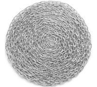 VEVOR Catena a Spirale, Diametro 5,1mm Lunghezza 30,48m Catena Zincata con Due Maglie Rapide, Catena in Acciaio al Carbonio Zincato Capacità di Rottura 1542kg per Traino Sospensione Campeggio