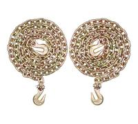 VEVOR Catena di Traino con Ganci a Forcella 2 Pezzi Catene di Trasporto G80 10 mm x 316 cm, Carico Catena per Tronchi 3,22 Tonnellate, per Fissaggio di Attrezzature per Carro Attrezzi