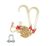 VEVOR Flangia Catena V Gancio Traino J Presa Gancio G80 8 mm x 60 cm per Camion