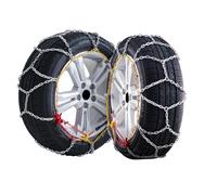 VEVOR Catene da Neve 645/605mm Catene di Pneumatici in Lega di Acciaio al Manganese, Catene di Trazione di Emergenza 2 Pezzi per Auto, SUV e Camion Argento