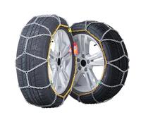 VEVOR Catene da Neve 680/610mm Catene da Pneumatici Lega di Acciaio al Manganese, Catene di Trazione di Emergenza 2 Pezzi, per Auto Catene di Emergenza per Carichi Pesanti per Auto SUV Camion Argento